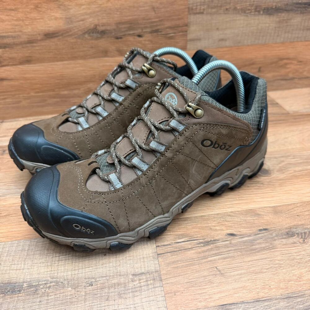 Oboz Bridger Low B-DRY Wide Men's size 8.5 Hiking Shoes Canteen Brown